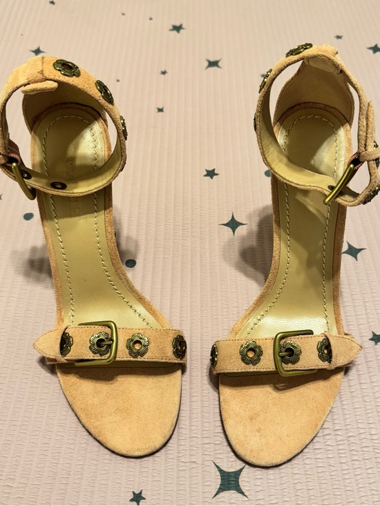 Coach Shoes - Coach Elizabeth Pink Suede Heel